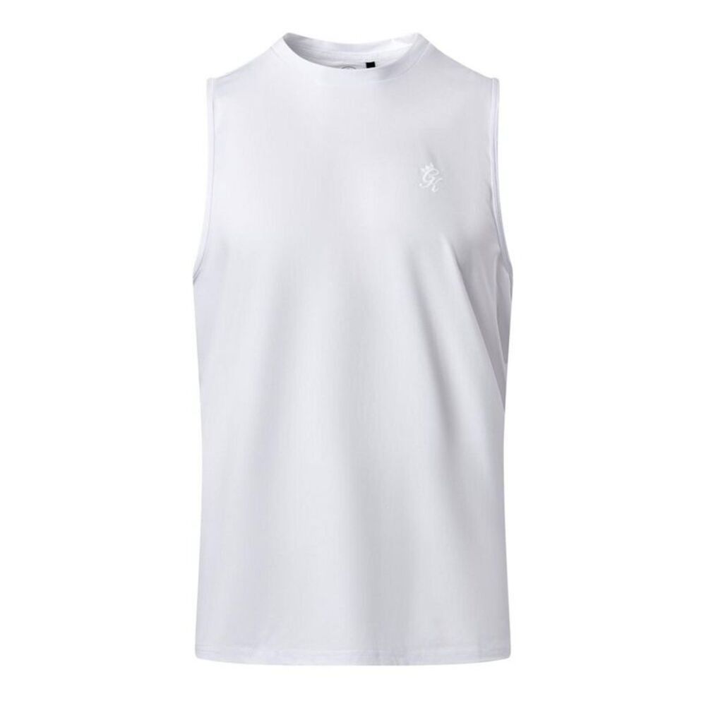 Gym King Mens Victory Tank Top / White